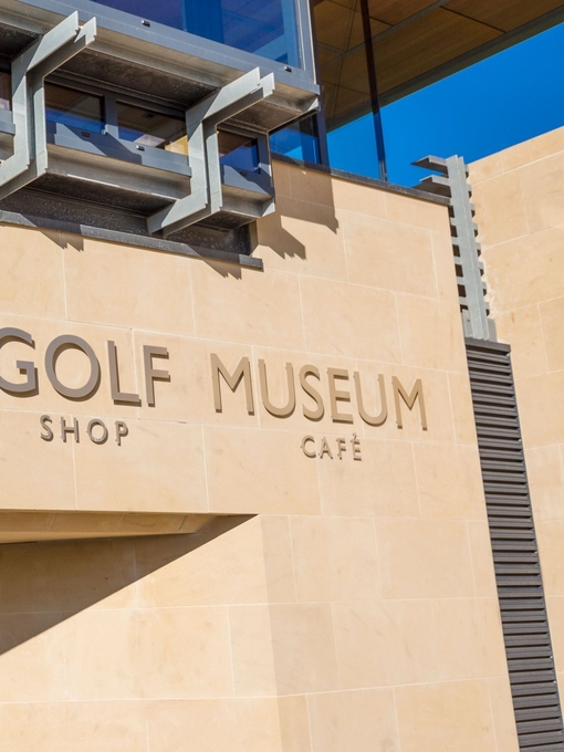 Entrance and sign for the British Golf Museum.