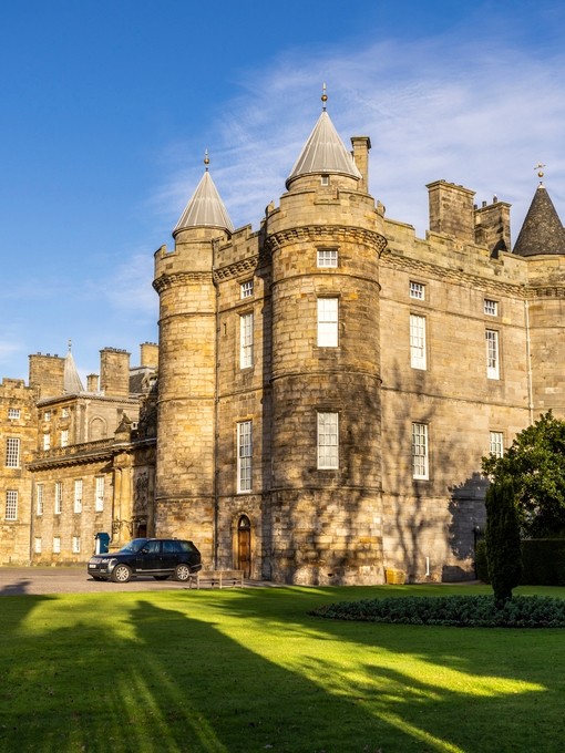 The Palace of Holyroodhouse, a royal residence in Edinburgh, Scotland
