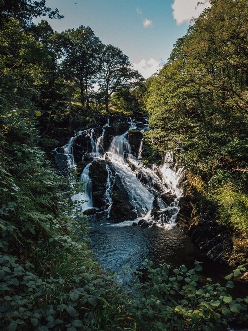 Rhaeadr Ewynnol (Swallow Falls) in Snowdonia/Eryri National Park, Wales