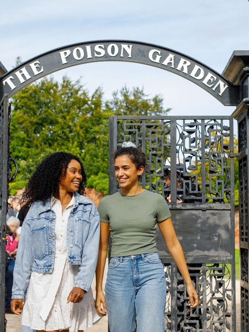 Friends inside The Poison Garden at Alnwick Gardens