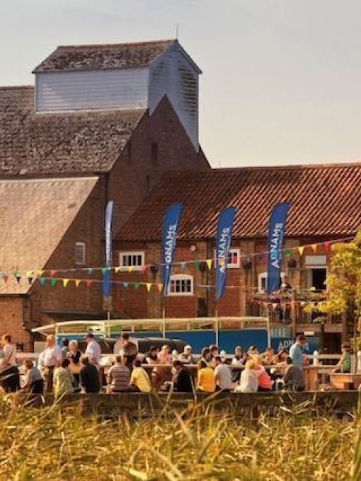 Crowds of people at Aldeburgh Food & Drink Festival