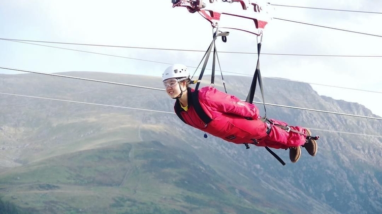 Zip World, zip lining at Penrhyn Slate Quarry
