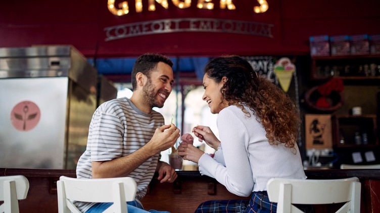 Couple at 'Ginger's Comfort Emprium' Afflecks Palace