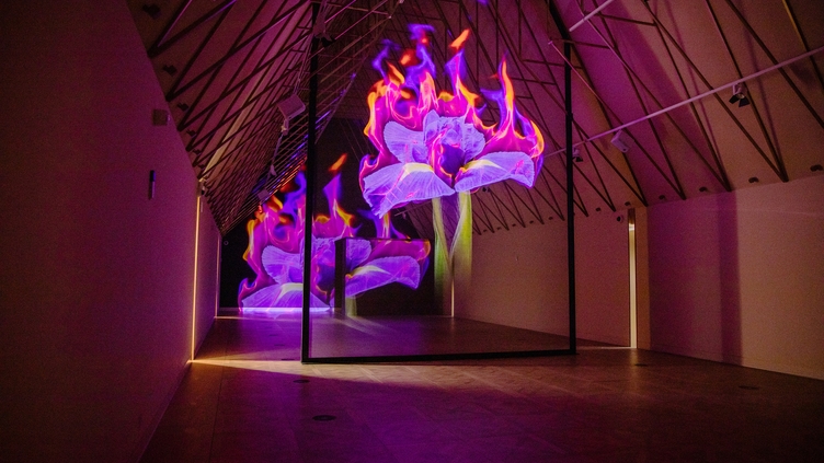 An art piece on display at the Faith Museum in Bishop Auckland