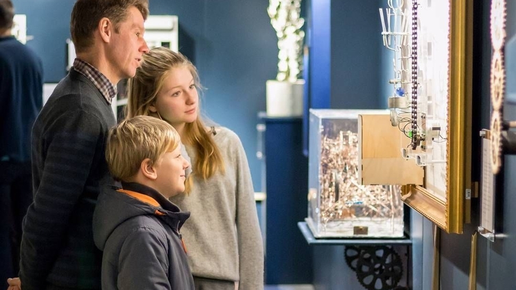 A family visiting the MAD Museum, Stratford-upon-Avon
