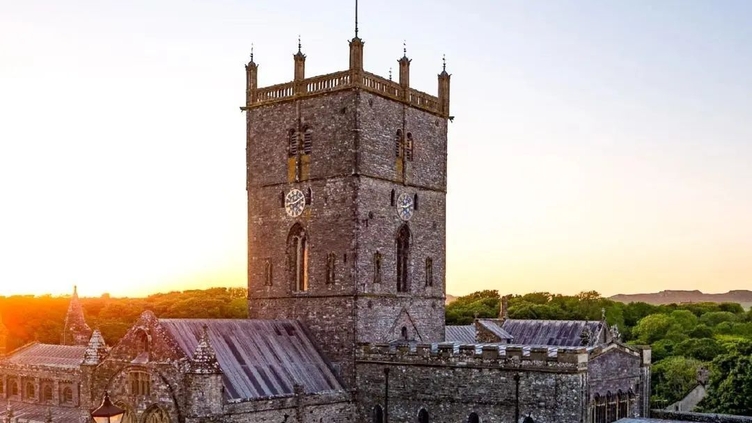 View of St David's Cathedral, Wales