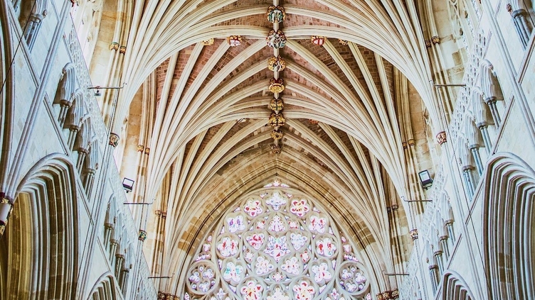 Cathedral ceiling nave