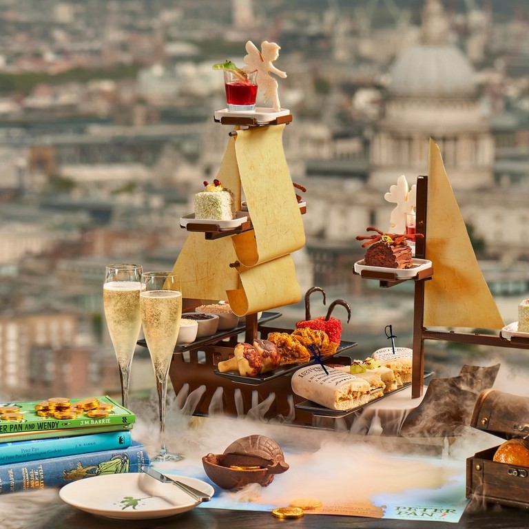 Peter Pan Afternoon Tea at Aqua Shard developed in partnership with Great Ormond Street Children's Hospital