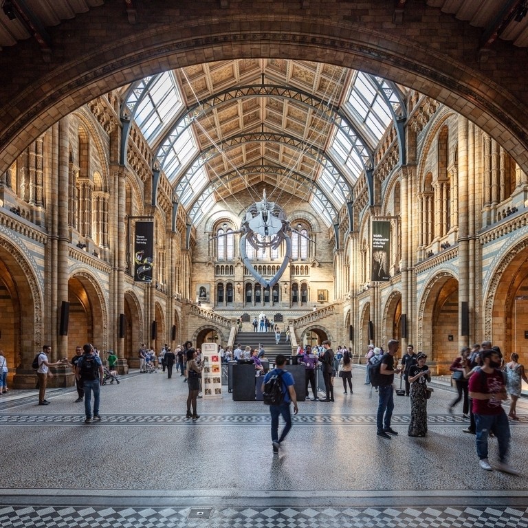 Interior of the Natural History Museum, London
