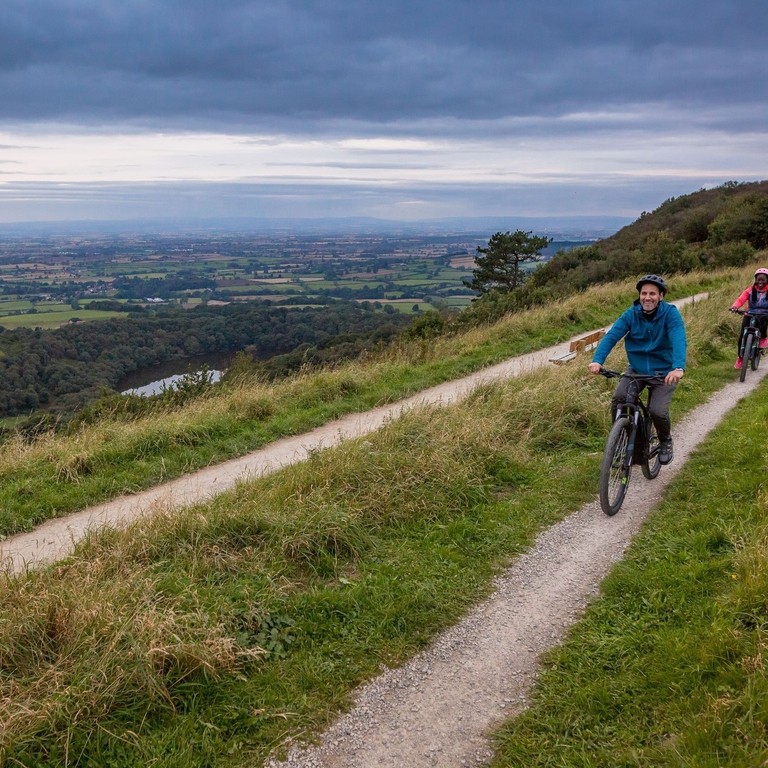 Two cyclists on the North York Moors