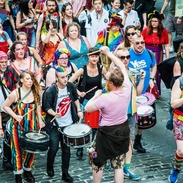 Crowd at Pride in Edinburgh